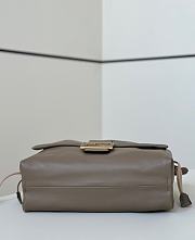 Colestore Fendi Mamma Baguette Leather Gray 32x11x21cm - 5