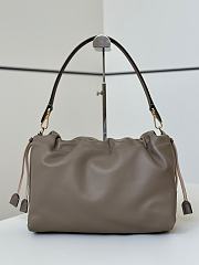 Colestore Fendi Mamma Baguette Leather Gray 32x11x21cm - 4