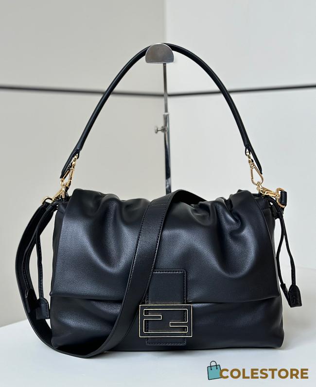 Colestore Fendi Mamma Baguette Leather Black 32x11x21cm - 1