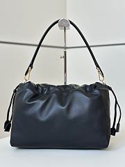 Colestore Fendi Mamma Baguette Leather Black 32x11x21cm - 5