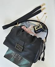 Colestore Fendi Mamma Baguette Leather Black 32x11x21cm - 3