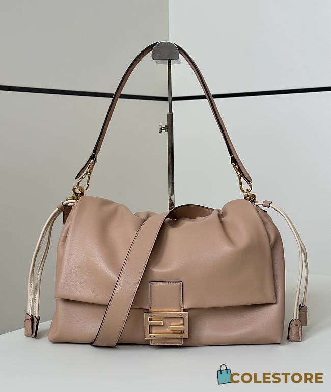 Colestore Fendi Mamma Baguette Leather Neutrals 32x11x21cm - 1