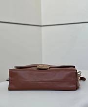 Colestore Fendi Mamma Baguette Leather Brown 32x11x21cm - 5