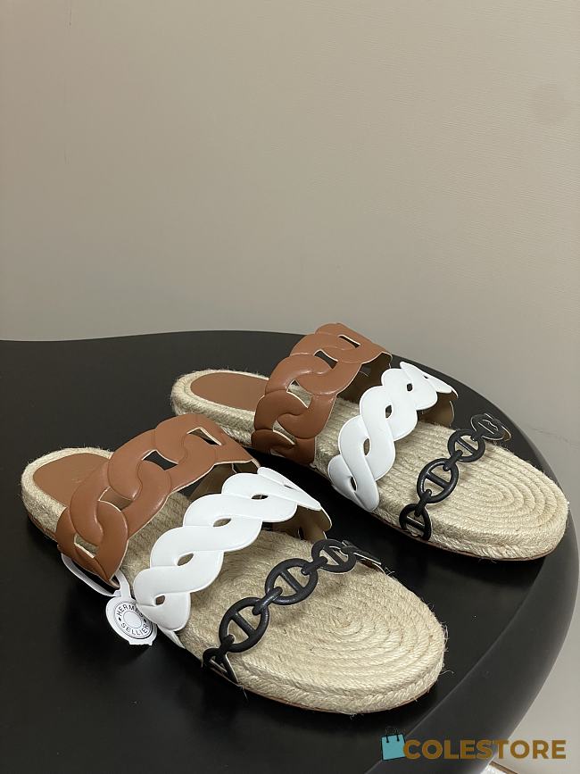 Colestore Hermes Gwen Espadrille 'Multicolore Naturel' - 1