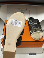 Colestore Hermes Gwen Espadrille 'Black' - 5