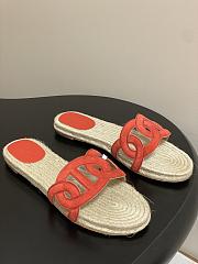 Colestore Hermes Famosa espadrille Rose Vermillon - 1
