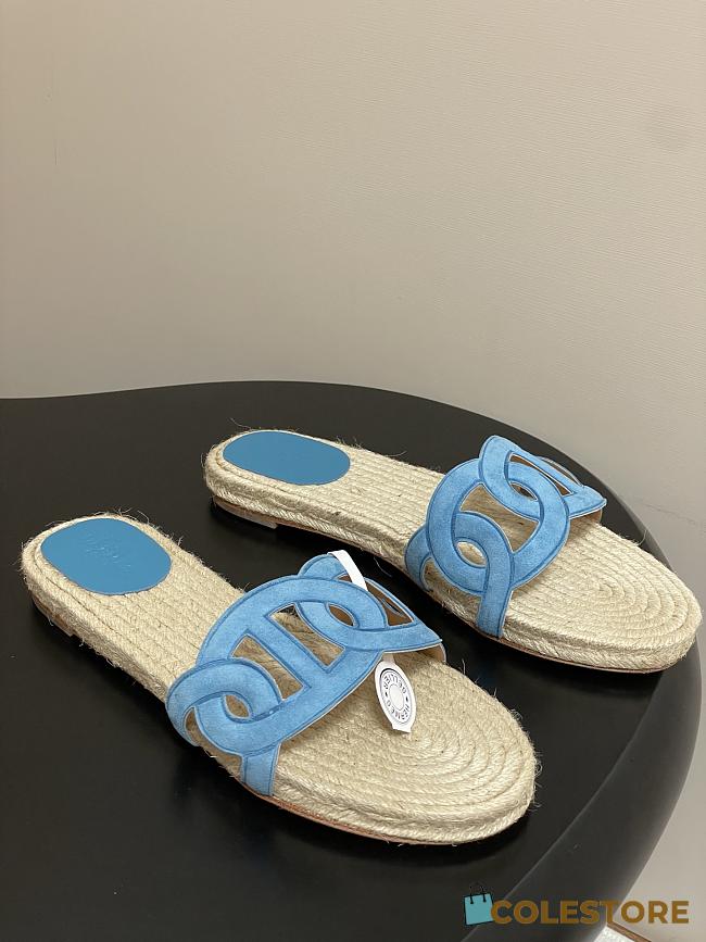 Colestore Hermes Famosa Espadrille Bleu Citadin - 1