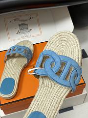 Colestore Hermes Famosa Espadrille Bleu Citadin - 2