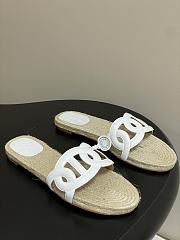 Colestore Hermes Famosa Espadrille Blanc - 1