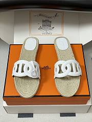 Colestore Hermes Famosa Espadrille Blanc - 6