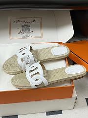 Colestore Hermes Famosa Espadrille Blanc - 4