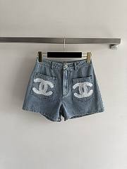 Colestore Chanel Lace CC Denim Short - 1