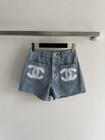 Colestore Chanel Lace CC Denim Short