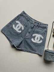 Colestore Chanel Lace CC Denim Short - 5
