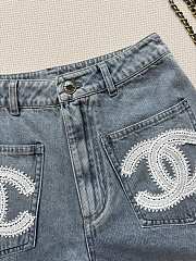 Colestore Chanel Lace CC Denim Short - 3