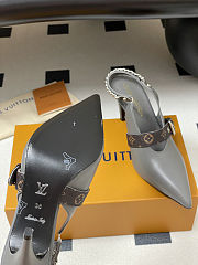 Colestore Louis Vuitton LV Vibe Slingback Pump Gray - 6