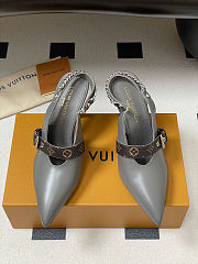 Colestore Louis Vuitton LV Vibe Slingback Pump Gray - 5