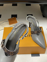 Colestore Louis Vuitton LV Vibe Slingback Pump Gray - 4