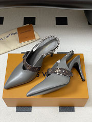 Colestore Louis Vuitton LV Vibe Slingback Pump Gray - 2