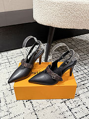 Colestore Louis Vuitton LV Vibe Slingback Pump Black - 1