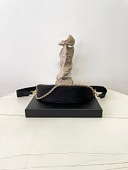 Colestore Prada Demi-lune Re-Nylon Shoulder Bag Black 13.5x30x6cm - 6