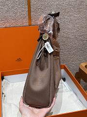 Colestore Hermes Herbag Zip 31 bag Turned Inside Out Camel Brown 31x25x10cm - 3