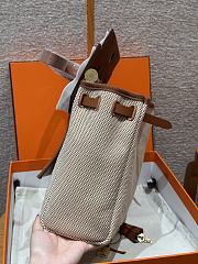 Colestore Hermes Herbag Zip 31 bag Turned Inside Out Écru/Beige/Fauve 31x25x10cm - 6