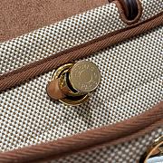 Colestore Hermes Herbag Zip 31 bag Turned Inside Out Écru/Beige/Fauve 31x25x10cm - 4