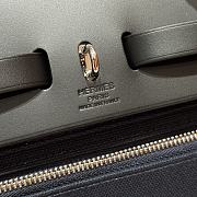 Colestore Hermes Herbag Zip 31 bag Turned Inside Out Blue Navy/Noir 31x25x10cm - 5