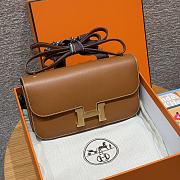 Colestore Hermes Constance Elan Epsom Caramel Gold 24x14x8cm - 1