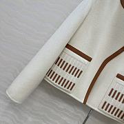 Colestore Hermes Embroidered Jacket with Leather Neutral - 6
