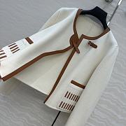 Colestore Hermes Embroidered Jacket with Leather Neutral - 4