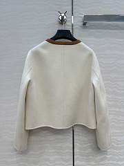 Colestore Hermes Embroidered Jacket with Leather Neutral - 2