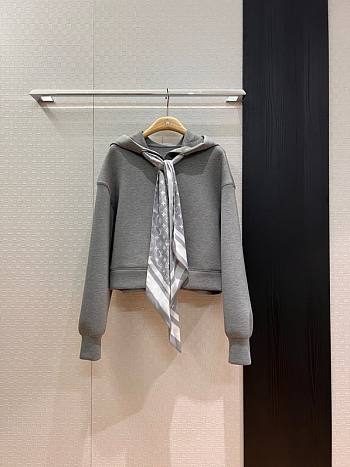 Colestore Louis Vuitton Cropped Monogram Scarf Hoodie