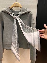 Colestore Louis Vuitton Cropped Monogram Scarf Hoodie - 5