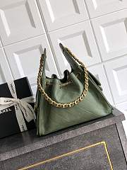 Colestore Chanel 25 Small Handbag Grained Calfskin & Gold-Tone Metal Forest Green 30x26x14cm - 3