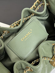 Colestore Chanel 25 Small Handbag Grained Calfskin & Gold-Tone Metal Forest Green 30x26x14cm - 2