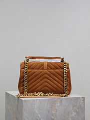 Colestore YSL Saint Laurent College Fringe Suede Shoulder Bag 24x17x6cm - 5