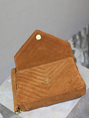 Colestore YSL Saint Laurent College Fringe Suede Shoulder Bag 24x17x6cm - 3