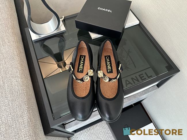 Colestore Chanel Camellia Charm Mary Jane Flats  - 1