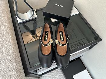 Colestore Chanel Camellia Charm Mary Jane Flats 