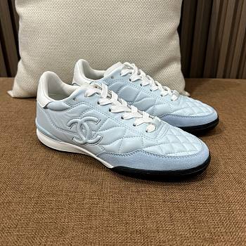 Colestore Chanel Trainers Shiny Calfskin, Calfskin & Suede Calfskin Light Blue & White