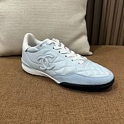 Colestore Chanel Trainers Shiny Calfskin, Calfskin & Suede Calfskin Light Blue & White - 2
