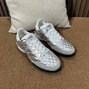 Colestore Chanel Trainers Shiny Calfskin, Calfskin & Suede Calfskin Silver & White - 1