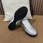Colestore Chanel Trainers Shiny Calfskin, Calfskin & Suede Calfskin Silver & White - 5