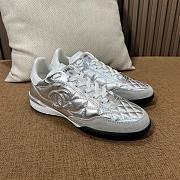 Colestore Chanel Trainers Shiny Calfskin, Calfskin & Suede Calfskin Silver & White - 2