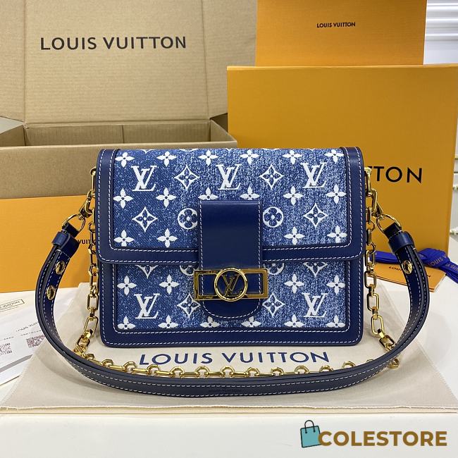 Colestore Louis Vuitton LV Dauphine Blue 25x17x10.5cm - 1