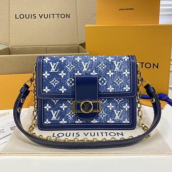 Colestore Louis Vuitton LV Dauphine Blue 25x17x10.5cm