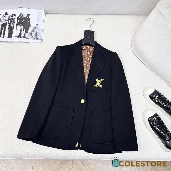 Colestore Louis Vuitton Solid Color Slim-Fit Blazer - 1