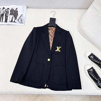 Colestore Louis Vuitton Solid Color Slim-Fit Blazer